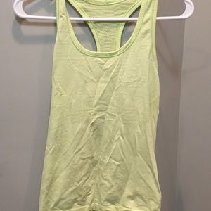 Bright yellow 6 swiftly tank lululemon